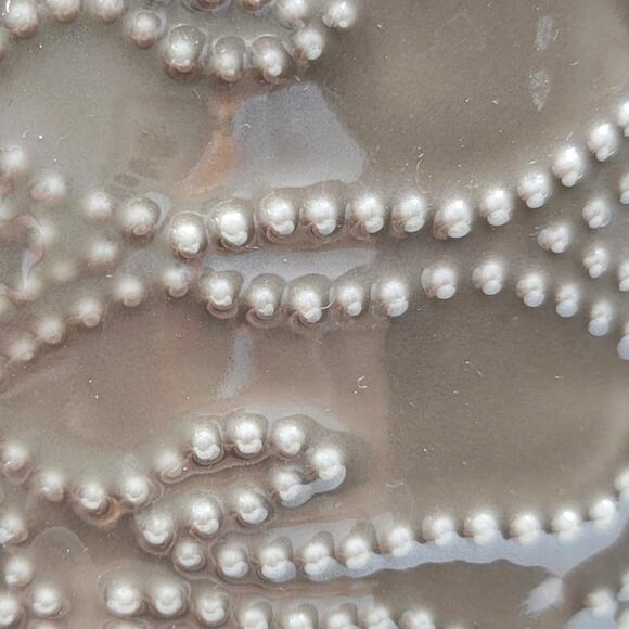 Barbara Barry Poetical Fine Porcelain Wastebasket Trash Can Vase Taupe - Picture 7 of 12